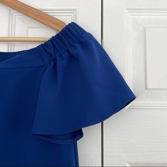 TOPSHOP | Off Shoulder Ruffle Dress - Picture 3 of 3